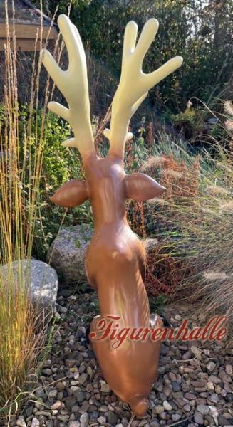 Außendekoration Rentier lustig