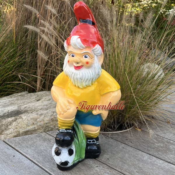 Garden gnome as soccer player