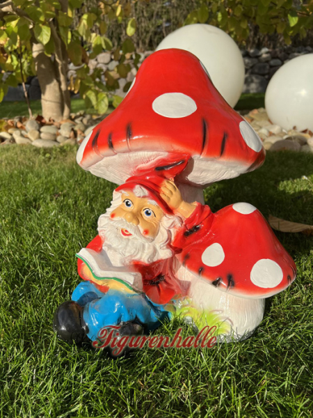 Lesender Gartenzwerg Figur