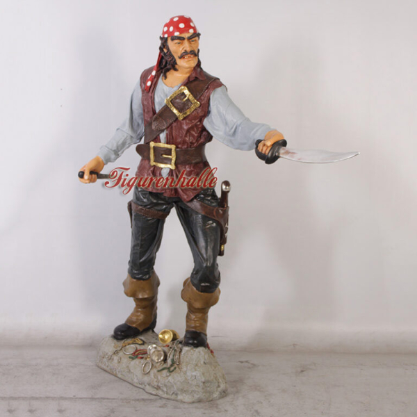 Seeräuber Figur lebens groß