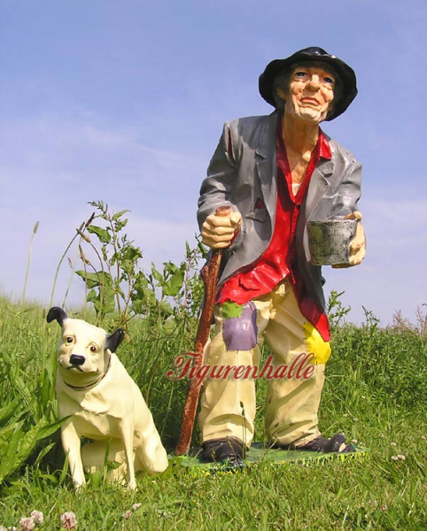 Penner mit Becher Figur