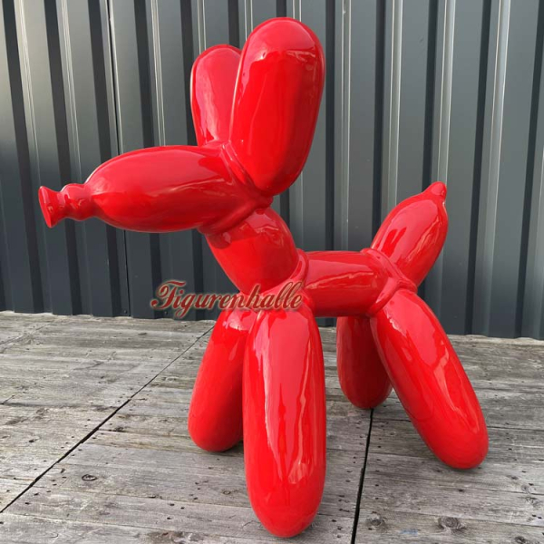 Pop art design balloon dog red lacquer balloon dog