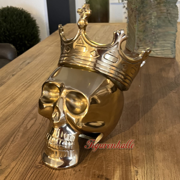 Totenkopf Figur König Deko