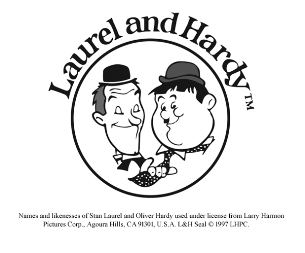 Dick und Doof am Seil Dekofigur