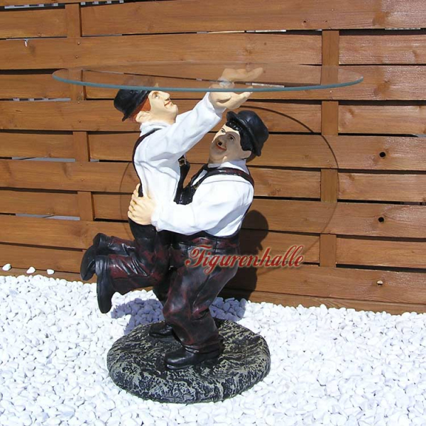 Tisch Stan & Ollie oder Laurel und Hardy Figur
