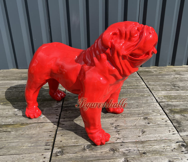 Bulldogge Figur Rot Figur