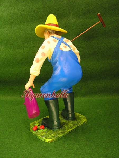 Mann mit Latzhose