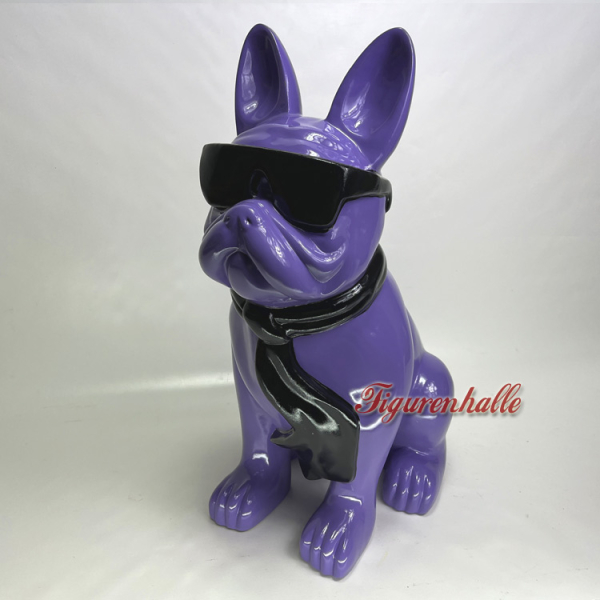 Beautiful decorative dog in large and purple