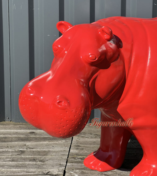 Aufsteller Nilpferd Dekofigur