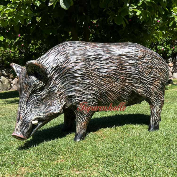 Natürliches Wildschwein als Figur