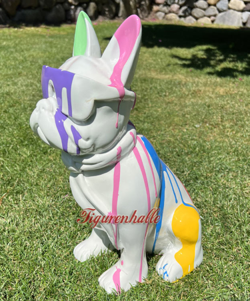 Bulldogge Aufstellfigur Deko.