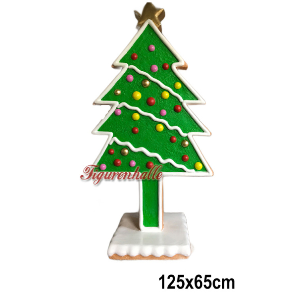 Lebkuchen Tanne Weihnachtsbaum Figur Winterzauber