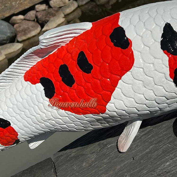 Sanke Koi Fan Artikel große Figur zur Deko