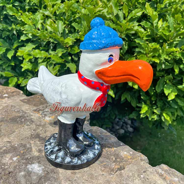 Möwe mit Mütze Figur