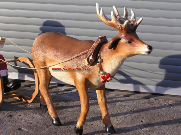 Schlitten mit Weihnachtsmann