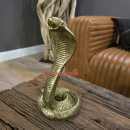 Cobra Schlange gold Lackierung