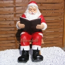 Weihnachtsmann mit Buch Figur