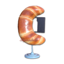 Croissant Werbeaufsteller