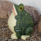 Preview: Frosch grün Statue