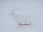 Preview: Schneehirsch Winter Deko Statue