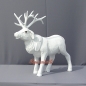 Preview: Weißer Hirsch Weihnachts Außendekoration