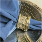 Preview: Rattan Serviettenringe in Korb