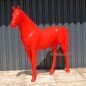 Preview: Pferd lebensgroß rot komplett Figur