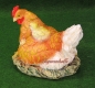 Preview: Huhn mit Küken Figur