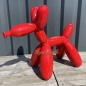 Preview: Pop Art Design Ballon Hund rot Lack Luftballonhund