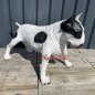 Preview: Englischer Bullterrier Figur schwarz weiß
