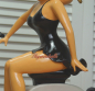Preview: Dekofigur Betty Boop auf Motorrolla