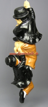 Preview: Dick und Doof am Seil Dekofigur Preview: Dick und Doof hängend Figur