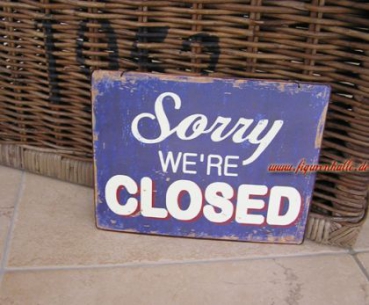 Preview: Open Closed Schild Preview: Tür Nostalgie Deko