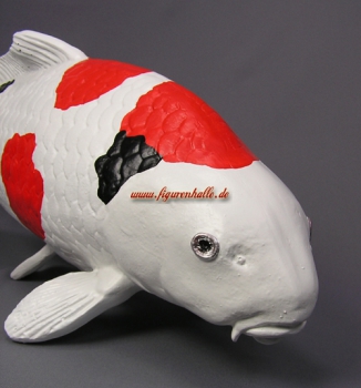 Preview: Showa Sanshoku Koi Fisch Gartenfigur Figur Preview: Showa Sanshoku Koi