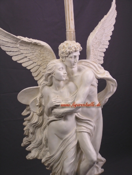 Preview: Barock Engel als romantische Stehlampe Figur Preview: Barock Stehleuchte