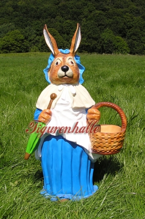 Preview: Osterhase mit Korb Dekofigur Preview: Ostern Dekoration