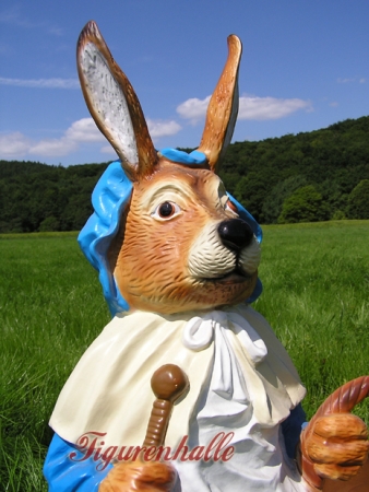 Preview: Osterhase mit Korb Dekofigur Preview: Hasen Dekoration