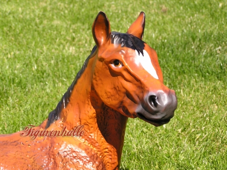 Preview: Pferd liegend Figur Preview: Deko Figur Pferde
