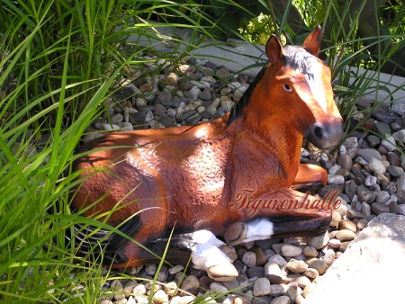 Preview: Pferd liegend Figur Preview: Aufstellfigur Dekoration