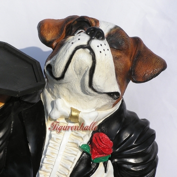 Preview: Bulldogge als Butlerfigur Mr. Dog Preview: Englische Bulldogge Butler
