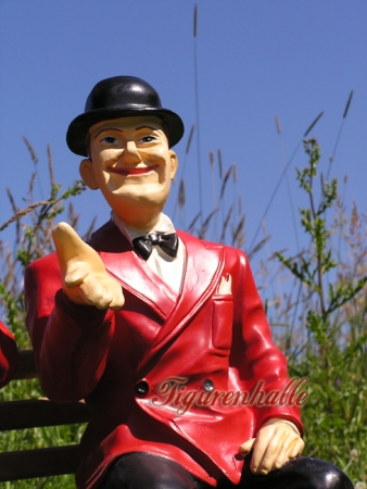 Dick & Doof auf Gartenbank Dick & Doof auf Gartenbank