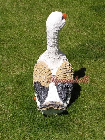 Preview: Gans Bauernhof Deko Statue