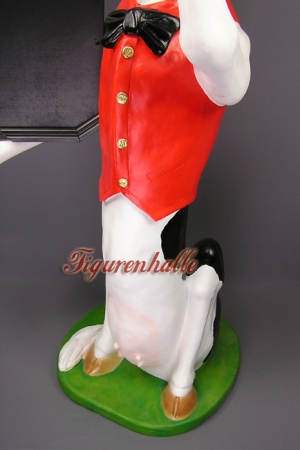 Preview: Lustige Kuh mit Tafel als Werbefigur Preview: Kuh mit Tafel