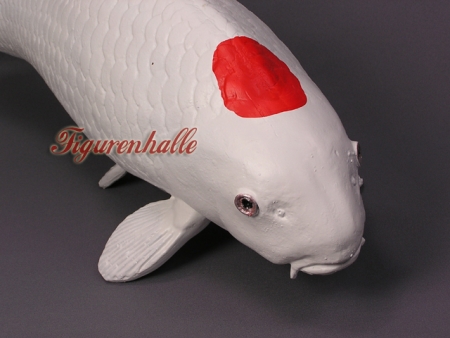 Preview: Japan Tancho Koi Fisch Gartenfigur Figur Preview: Teich Koi Dekofigur