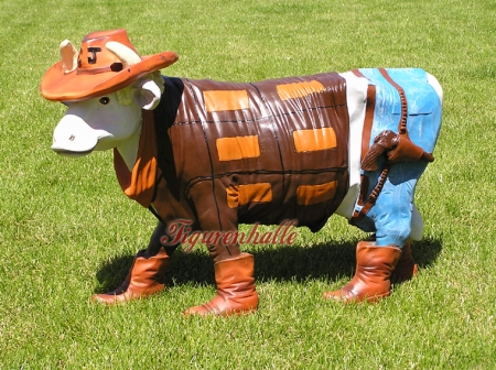 Funny cowboy decorative figure