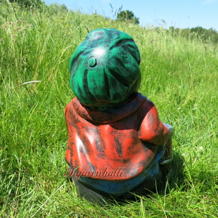 Witzige Garten Aufstellfigur am Biertrinken Zaun