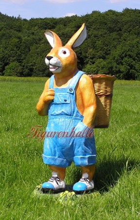 Preview: Großer Osterhase mit Kiepe als Figur Preview: Toni Osterhase Kaufen
