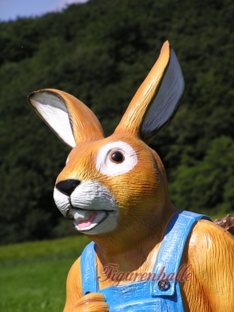 Preview: Großer Osterhase mit Kiepe als Figur Preview: Ostern Dekoration