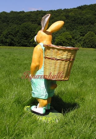 Preview: Osterhase mit Korb Dekofigur Preview: Oster Deko Kaufen