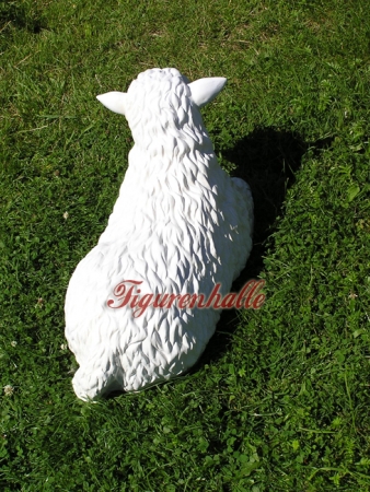 Preview: Schaf Tierfigur liegend Preview: Messe Schaf Figur